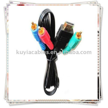 Новый кабель HDMI to 3RCA Видеокомпонент Преобразующий кабель